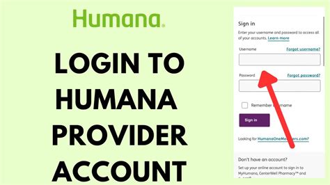 humana government log in provider.